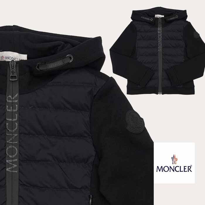 モンクレール MONCLER キッズ 大人もOK ロゴ入ダウンパネルパーカー