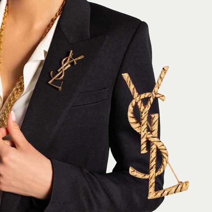 Yves Saint Laurent イヴ・サンローラン ブローチ YSL-