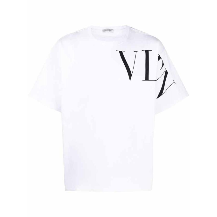 ヴァレンティノ VALENTINO VLTNロゴプリント コットンTシャツ ホワイト 