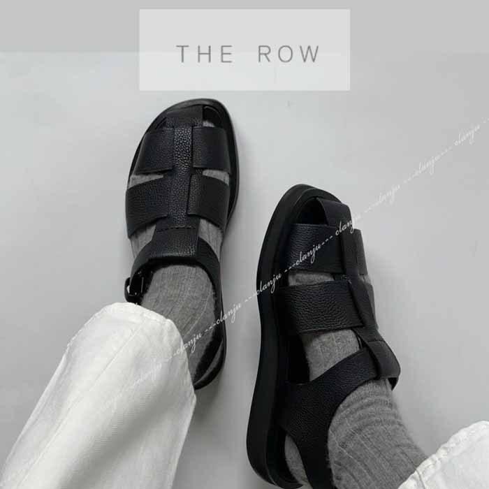 ザ・ロウ THE ROW Fisherman フィッシャーマン レザー サンダル ブラック :bym03081137:JURER ヤフーショップ -  通販 - Yahoo!ショッピング