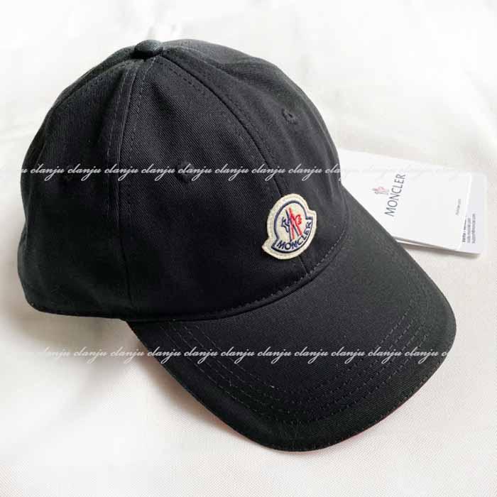 モンクレール MONCLER ロゴ ベースボールキャップ ブラック :bym04011638:JURER ヤフーショップ - 通販