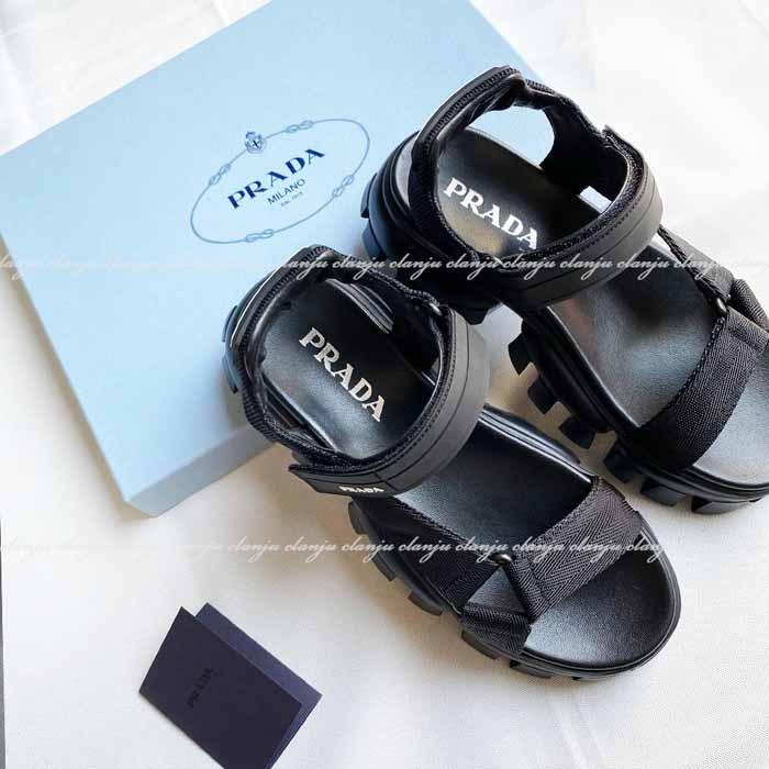売上ランキング プラダ コレクションライン 36.5 ウェッジサンダル www