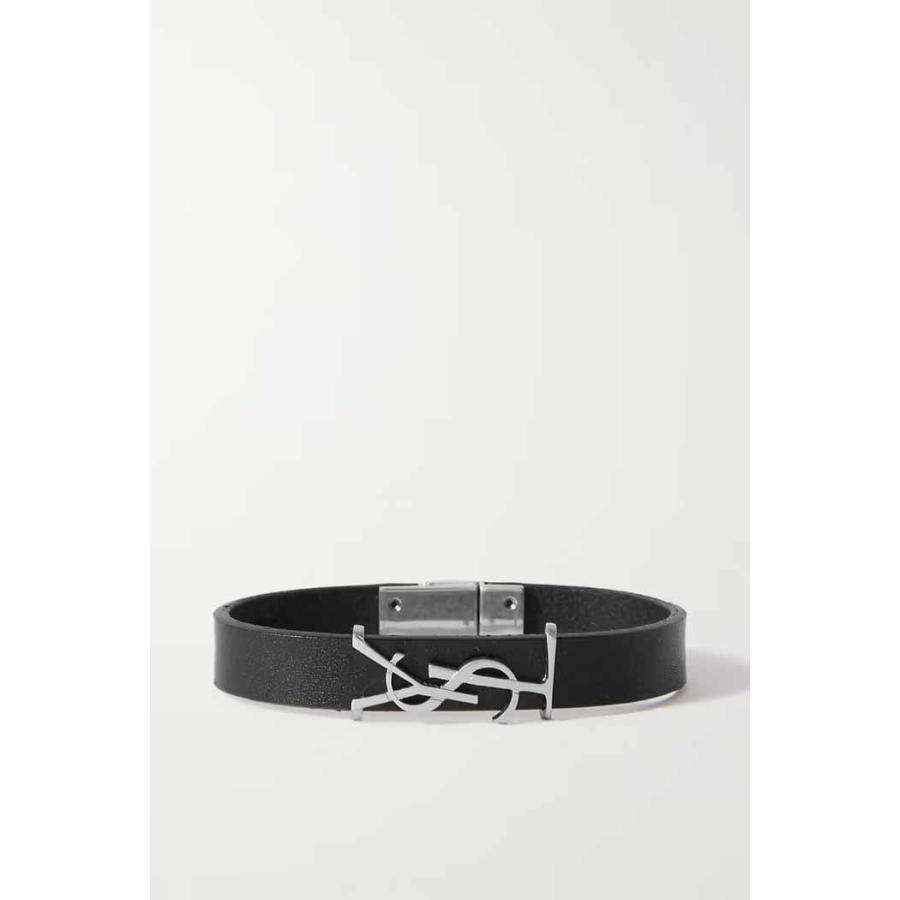 サンローラン Saint Laurent オピウム ブレスレット(レザー)ブラック サンローラン Saint Laurent オピウム ブレスレット(レザー)ブラック