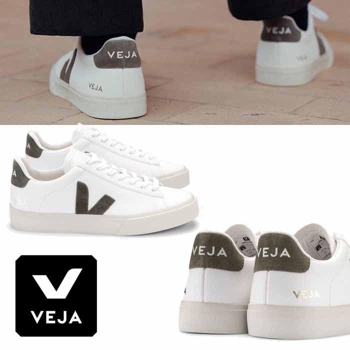 ヴェジャ VEJA CAMPO CHROMEFREE スニーカー ホワイト/カーキ