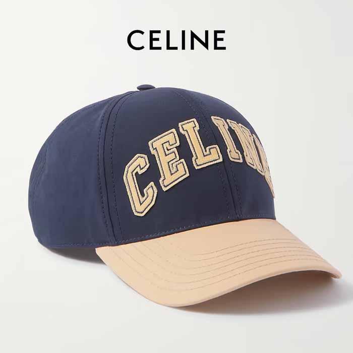セリーヌ CELINE COLLEGE ベースボールキャップ 帽子 2AK04969P.07YC