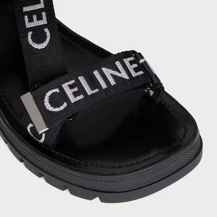 セリーヌ CELINE レオ ストラッピーサンダル 346742208C.38AW ブラック