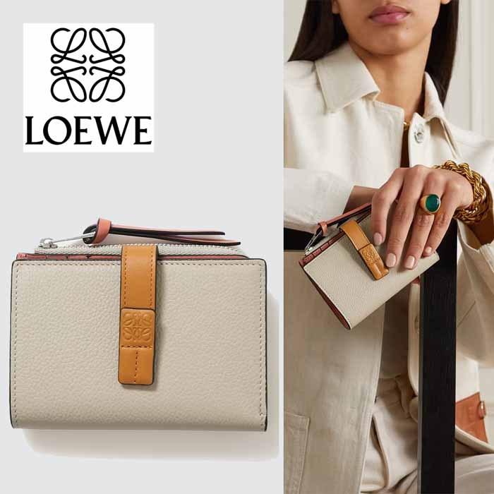 100%品質保証! LOEWE ロエベ 二つ折り財布 スリムジップバイフォールド