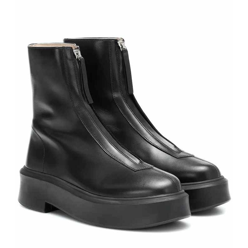 ザ・ロウ THE ROW レザー Zipped Boot 1 ブーツ F1144L64RBLK ブラック ザ・ロウ THE ROW レザー Zipped Boot 1 ブーツ F1144L64RBLK ブラック