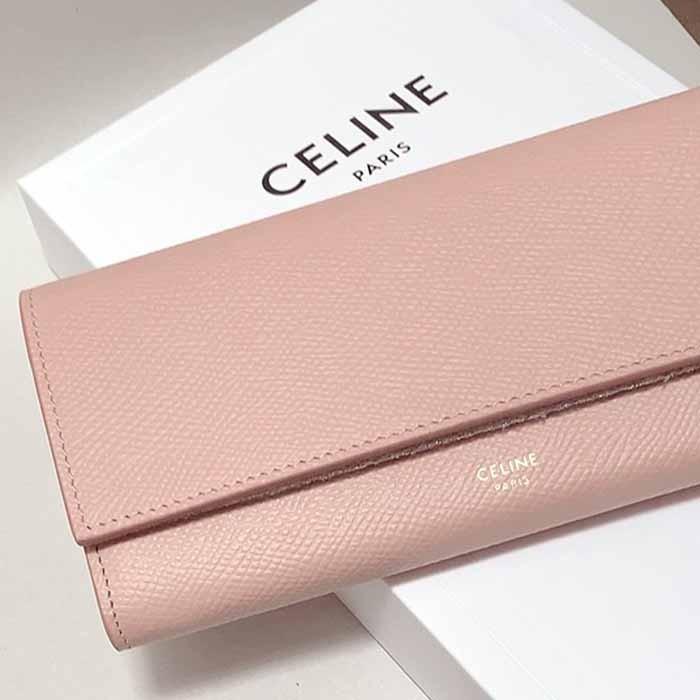 セリーヌ CELINE 2020SS新作カラー ラージ フラップ 長財布 10B563BEL