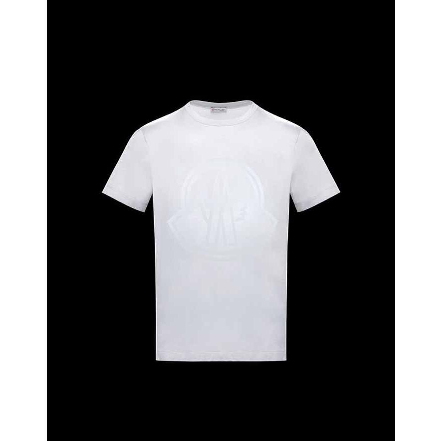 モンクレール MONCLER フロントBIGロゴ Tシャツ ホワイト :bym07100344 