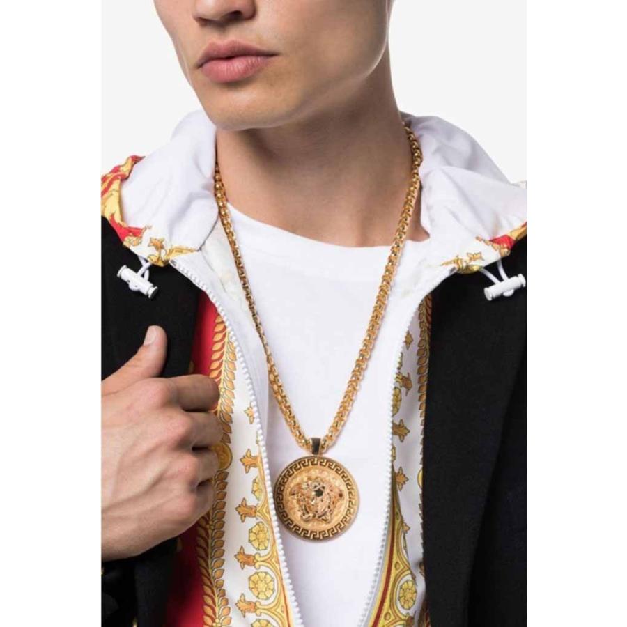 ヴェルサーチ VERSACE メデューサ ロゴ メダリオンチェーンネックレス