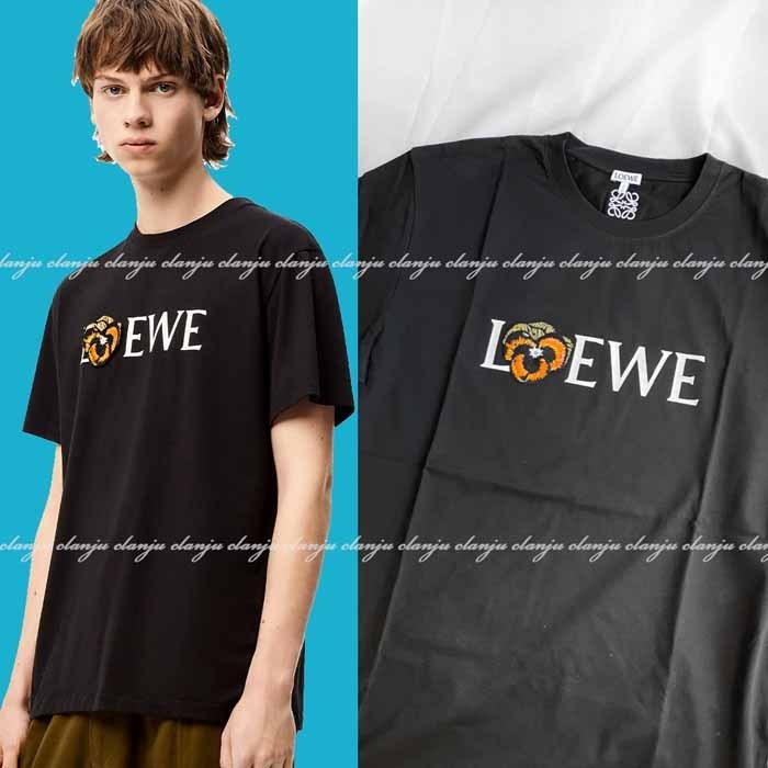 ロエベ LOEWE パンジー LOEWE Tシャツ ブラック :bym07211008:JURER
