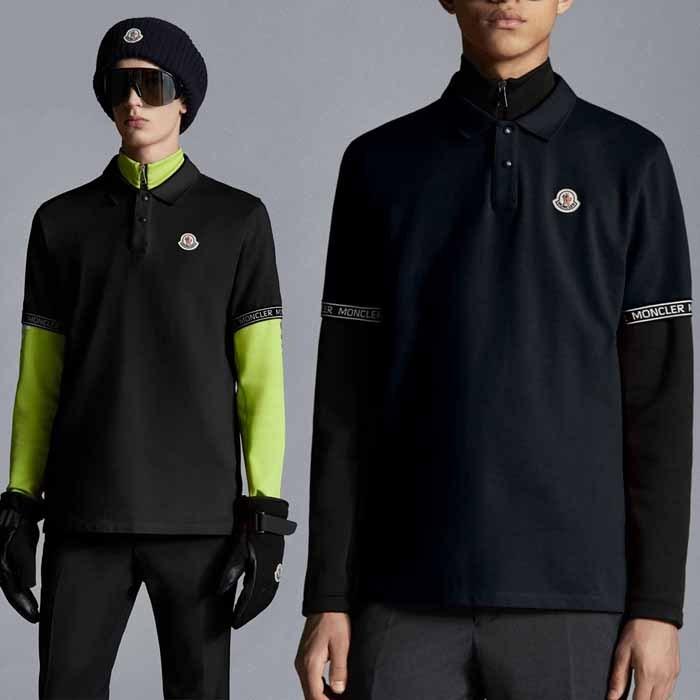 メンズファッション モンクレール MONCLER ロゴ レタリングポロシャツ
