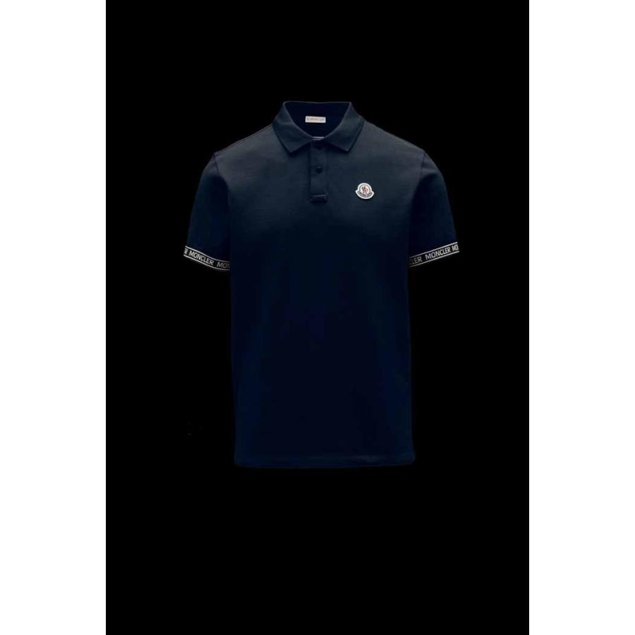 MONCLER レタリングポロシャツ　ブラック S メンズファッション モンクレール MONCLER ロゴ レタリングポロシャツ