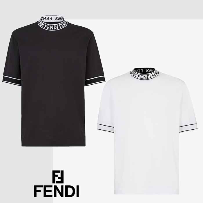 フェンディ FENDI ロゴ Tシャツ FY1040ACN3F0QA1 ブラック/ホワイト :bym08241746:JURER ヤフーショップ - 通販 - Yahoo!ショッピング