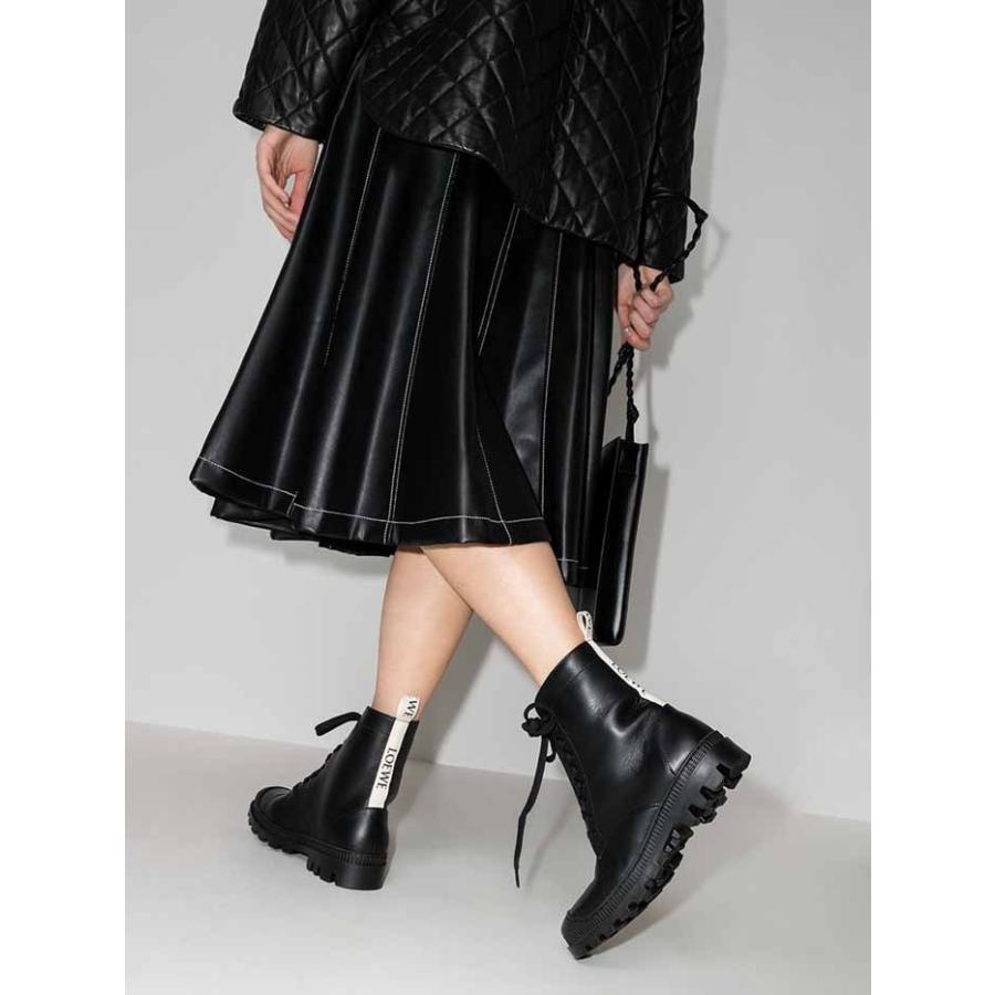 ロエベ LOEWE コンバット ブーツ (カーフ) L815285X14 ブラック ロエベ LOEWE コンバット ブーツ (カーフ) L815285X14 ブラック