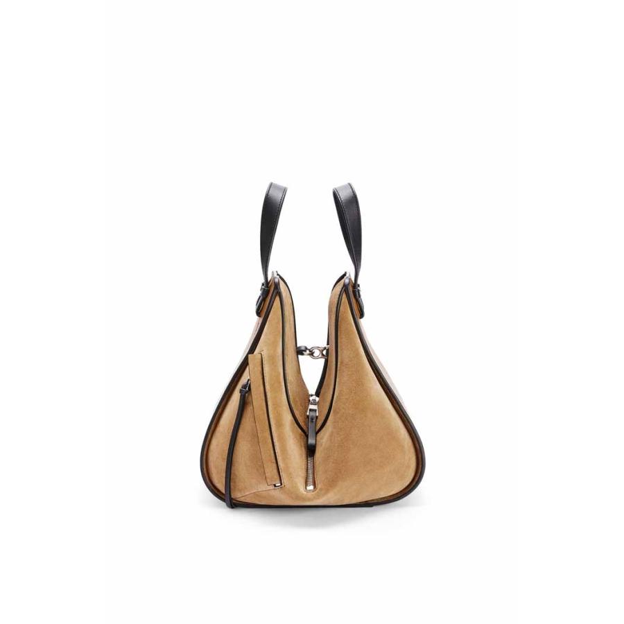 新品未使用！ ロエベ LOEWE ハンモックバッグ スモール (カーフ＆スエード) A538S35X17 Oak/Dark Gold 【EIM3953361155】(140250円)