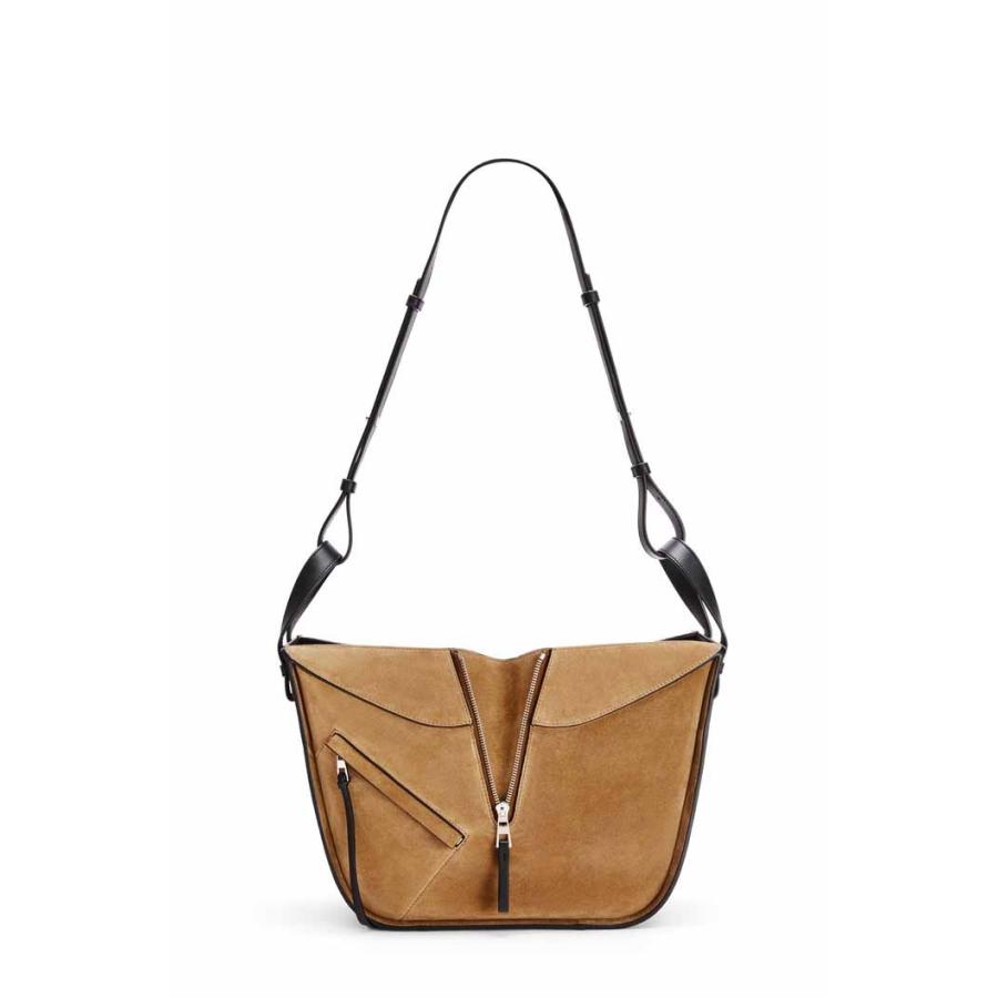 新品未使用！ ロエベ LOEWE ハンモックバッグ スモール (カーフ＆スエード) A538S35X17 Oak/Dark Gold 【EIM3953361155】(140250円)