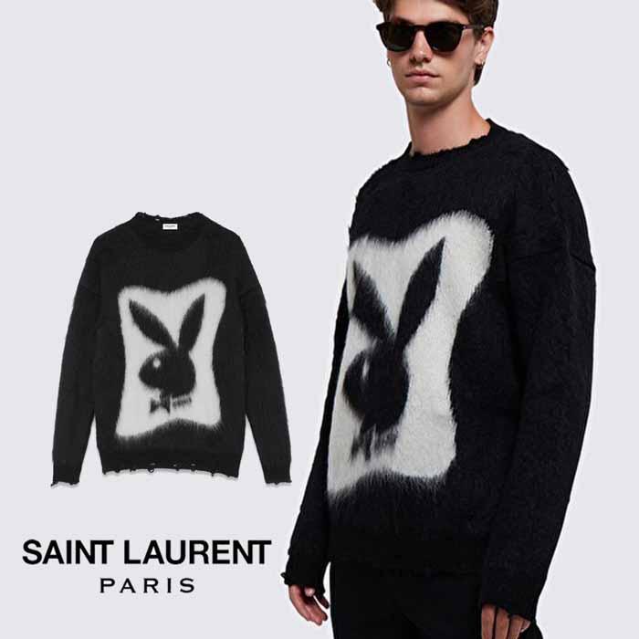 サンローラン Saint Laurent プレイボーイ モヘア セーター