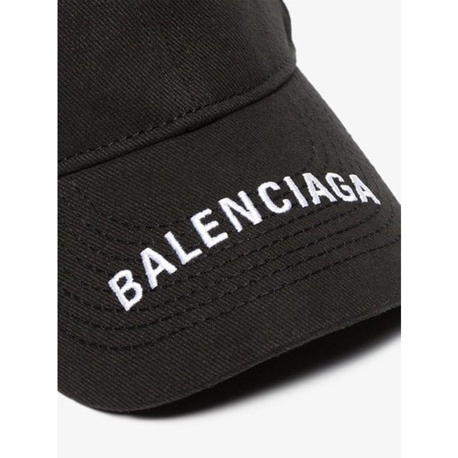 バレンシアガ つばロゴ ベースボールキャップ BALENCIAGA ホワイト 