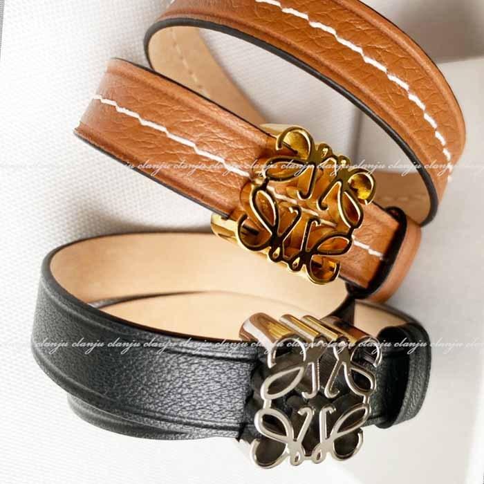 ロエベ LOEWE アナグラム レザー ブレスレット :bym12241052:JURER ロエベ LOEWE アナグラム レザー ブレスレット :bym12241052:JURER