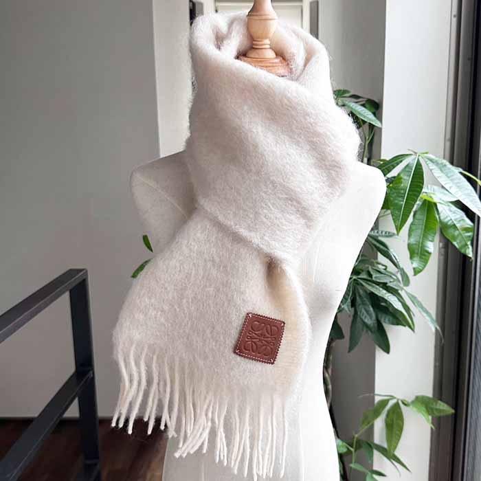 値下げ LOEWE ロエベ 新品未使用 マフラー モヘア ショール ストール