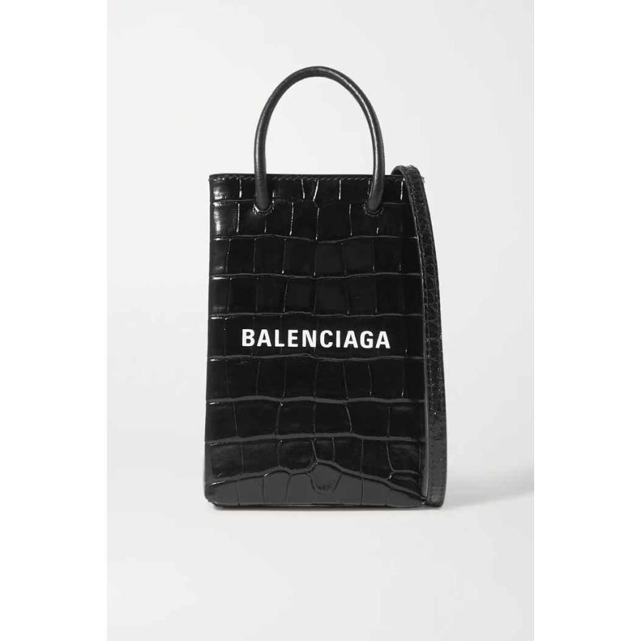 バレンシアガ BALENCIAGA ショッピング フォンホルダーバッグ ブラック 