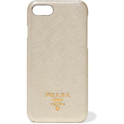 プラダ PRADAスマホケース レザー iPhone 7 / 8 スマホケース ゴールド