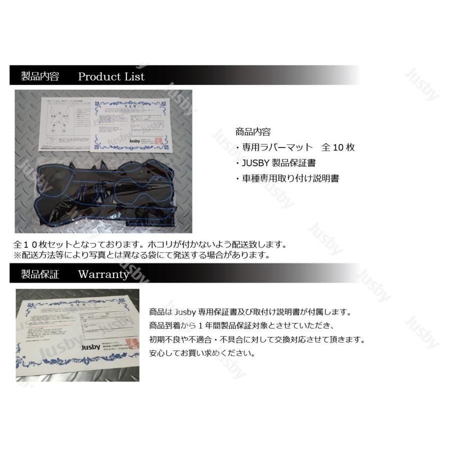 リーフ（ZE1）日産用 インテリアラバーマット(ブルー/青色)(取説&保証