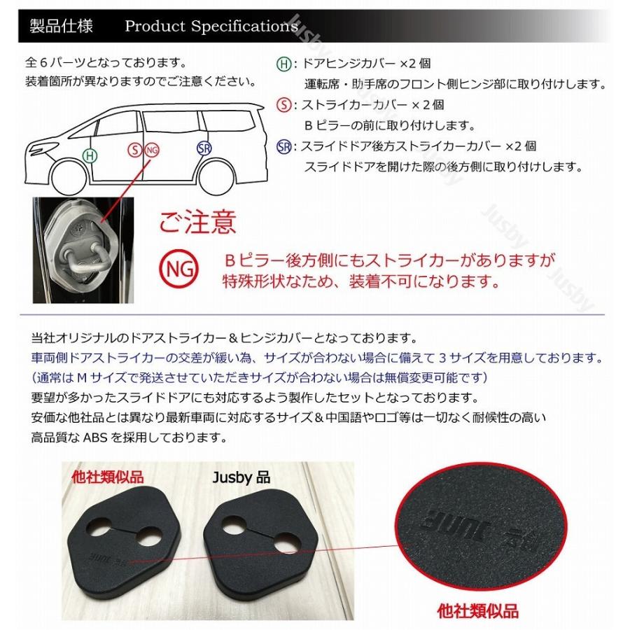 ヴォクシー ノア 90系 トヨタ 用 ドアストライカー カバー ヒンジ