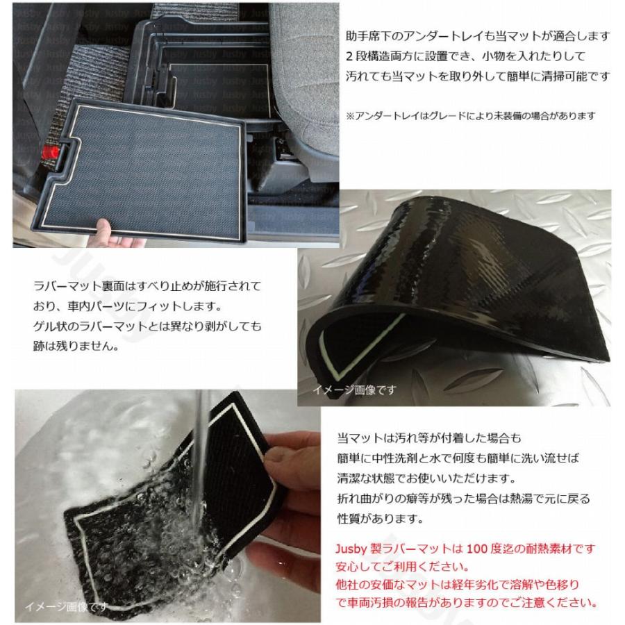 新品　 ジャスパーリース テーブルマット2枚 デリカミニ (2代目) / eKスペース(3代目) インテリアラバーマット(白
