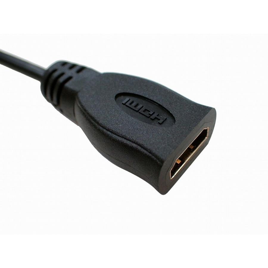 (2年保証)Sサイズ HDMIケーブル タイプD (マイクロ HDMI)-タイプA 12cm CD-HM110互換 KNA-20HC長さ違い 変換ケーブル  HDMI TypeA TypeD micro カーナビ｜jusby-auto｜03