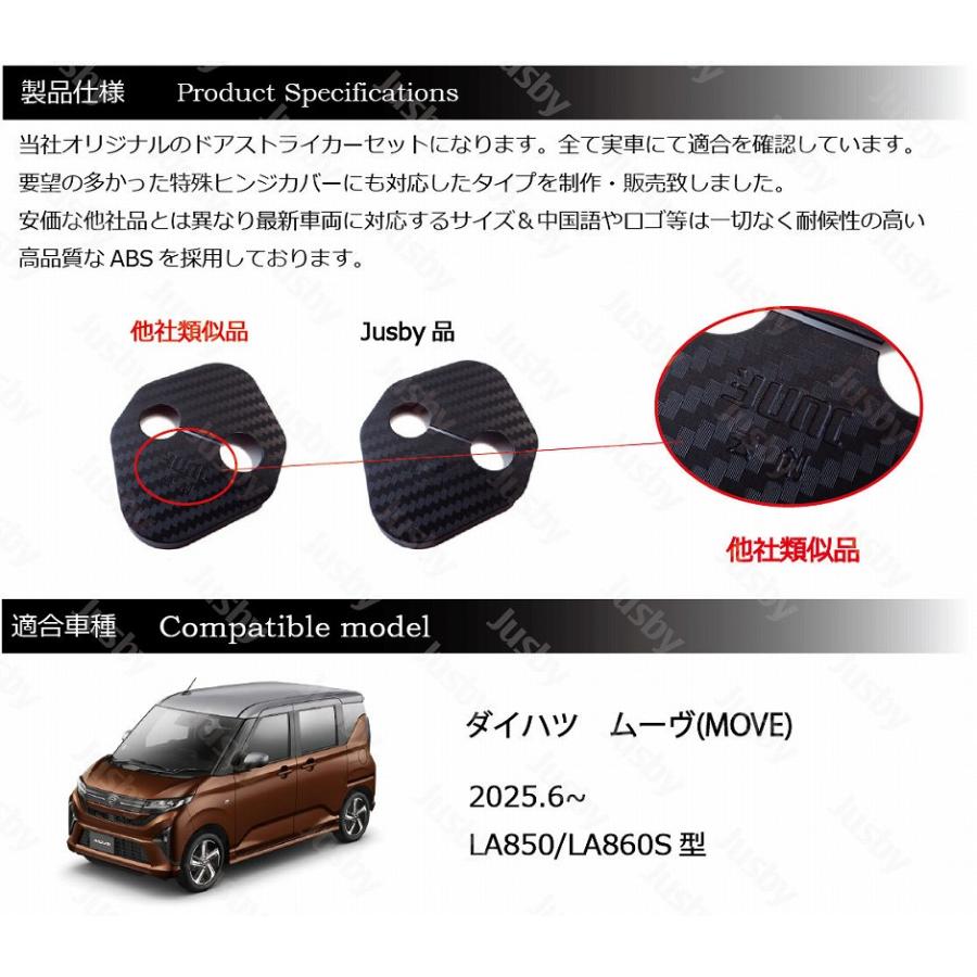 ムーヴ ムーブ MOVE (LA850/LA860S型) ドアストライカーカバー