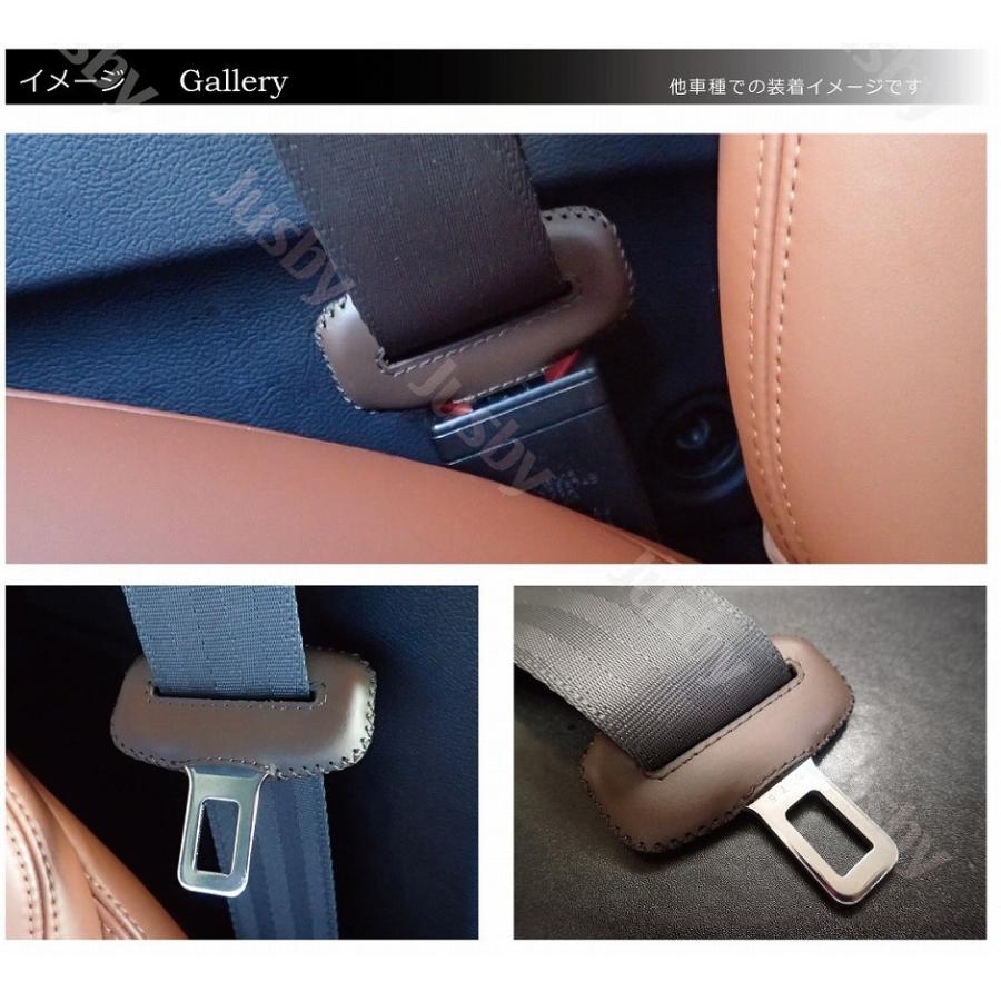スズキ スイフト (スポーツ )専用 本革 シートベルトカバー 赤