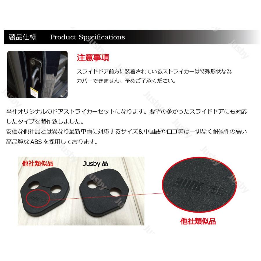 タント&タントカスタム(LA650/660)用 ドアストライカーカバーセット