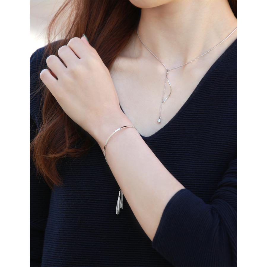ブレスレット レディース チェーンタッセル スライド