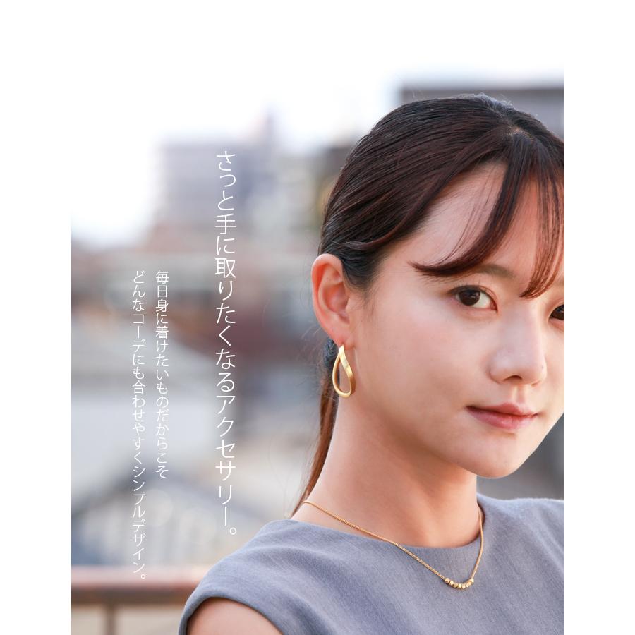 イアリング ピアス ツイスト ひねり イヤリング レディース ゴールド 