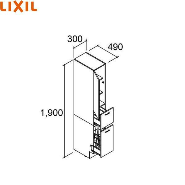 AR1S-305DL(R) リクシル LIXIL INAX PIARAピアラ トールキャビネット 間口300mm ミドルグレード