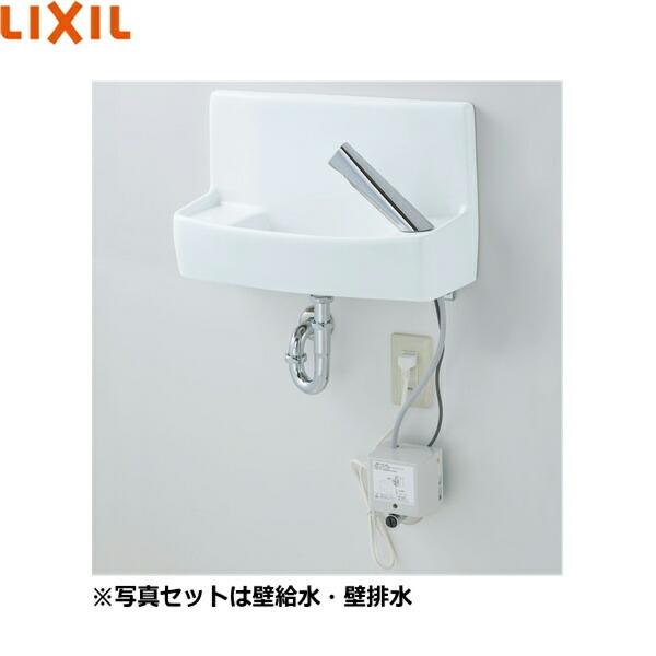 【激安アウトレット!】 自動水栓 壁付手洗器 LIXIL/INAX リクシル L-A74TAA/BW1 100V 送料無料 ピュアホワイト 壁給水・床排水仕様 手洗器