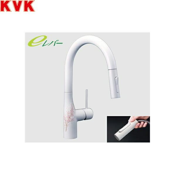 KM6061ECM4K1 KVKシングルシャワー付混合栓 一般地仕様 マットホワイト サクラ 送料無料