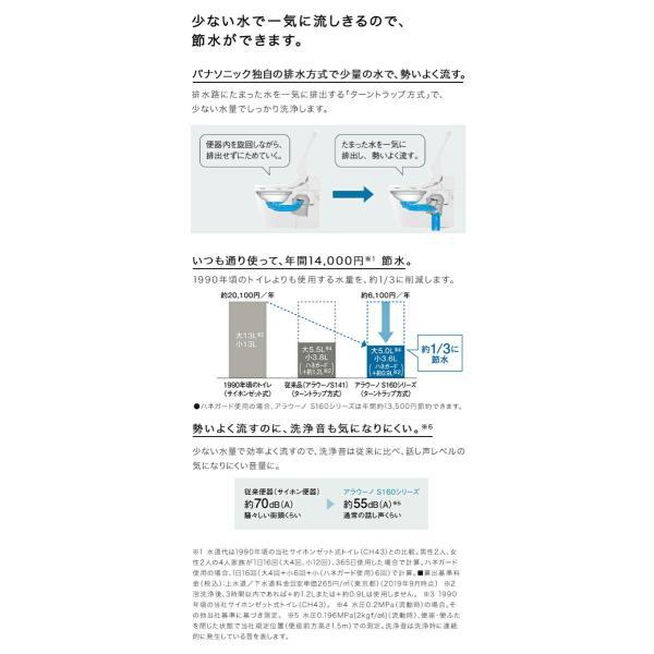 Panasonic アラウーノ S160 タイプ1 XCH1601PW□ 壁排水 120 Panasonic アラウーノ S160 タイプ1 XCH1601PW□ 壁排水 120