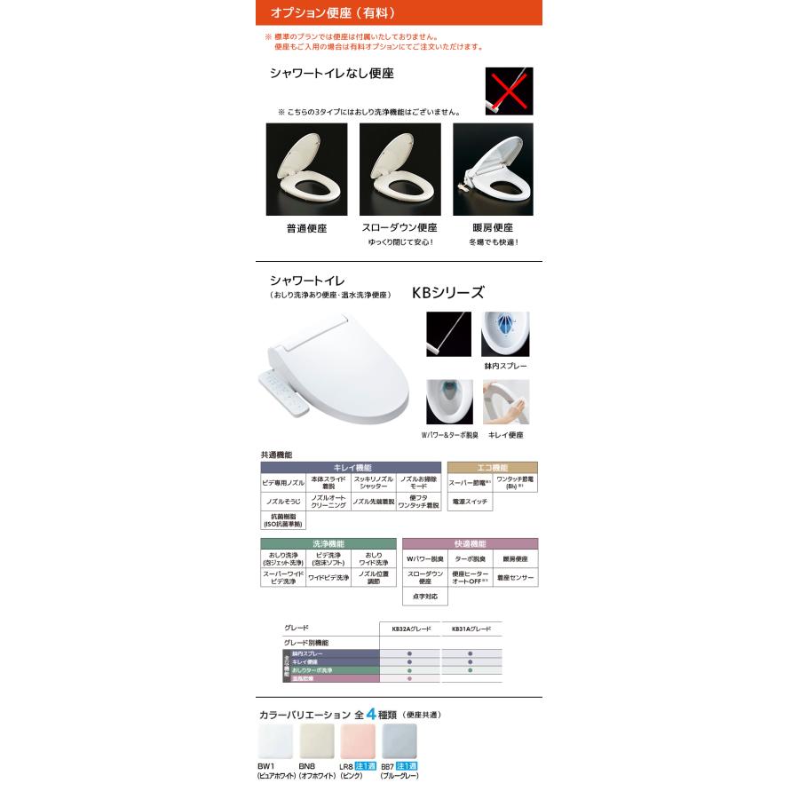 LIXIL（リクシル） トイレ 一般洋風便器 BL認定品 壁排水 手洗付 BC 