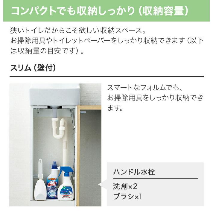 コフレル LIXIL リクシル トイレ手洗 スリム キャビネットタイプ 壁付