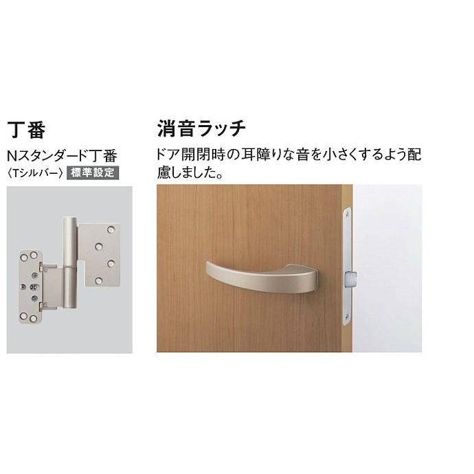 ダイケン 大建工業 リビングドア ハピアベイシス 00デザイン 室内ドア トイレドア 明かり窓付 固定枠 片開きドア オーダー 可｜jusetsuhills｜04