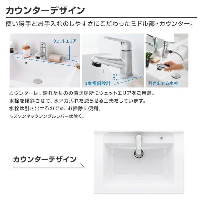 洗面化粧台 シーライン 幅750mm 2 収納付き1面鏡 照明なし フロートオープンタイプ マルチシングルレバー洗面 パナソニック Gc 155b じゅうせつひるず Com 通販 Yahoo ショッピング