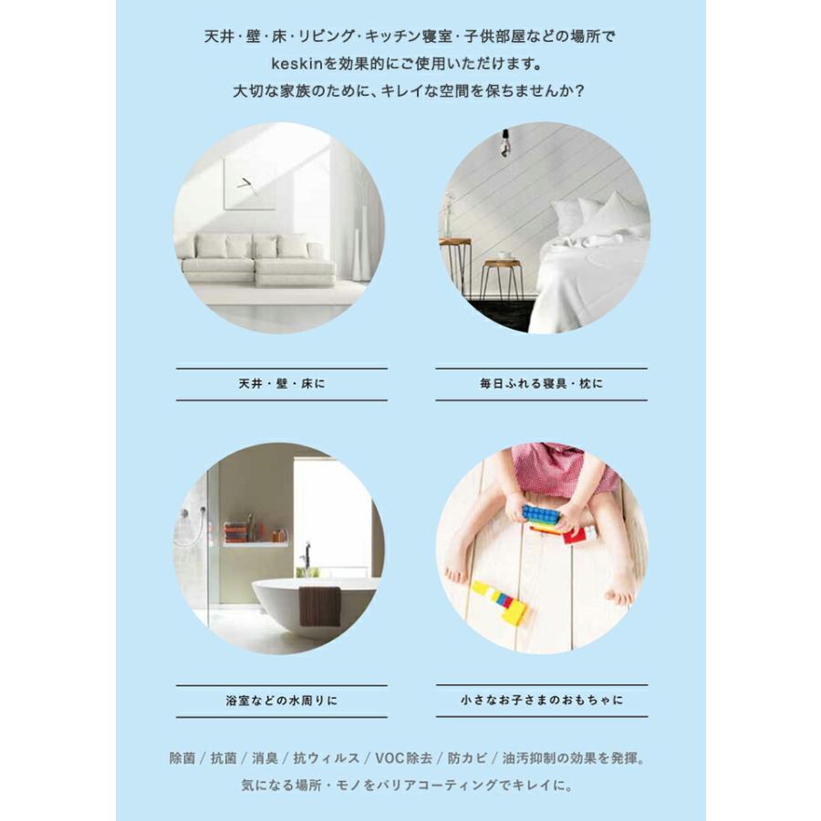 接触抗菌スプレー keskin ケスキン 1本 エアゾール缶 除菌 抗菌