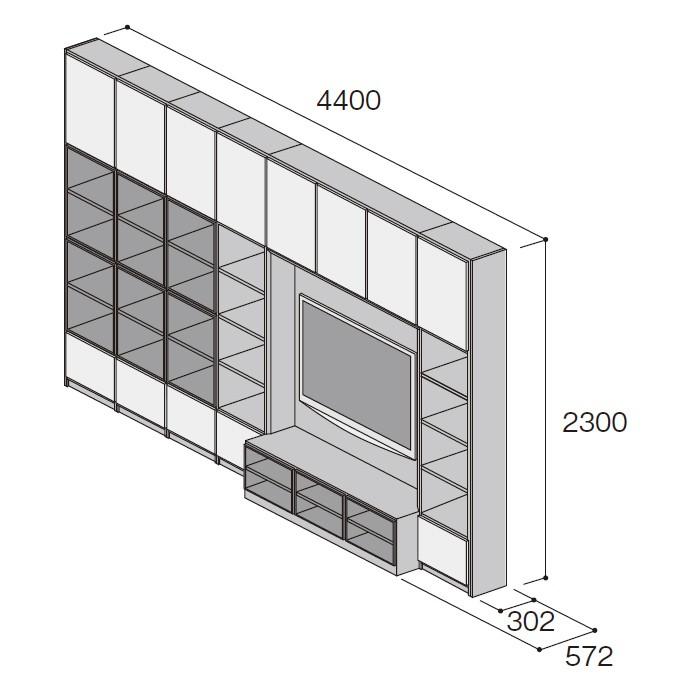 壁面収納 パナソニック キュビオス 幅4 400mm 奥行300mm Lv 18t リビング収納 収納 Lv18n じゅうせつひるず Com 通販 Yahoo ショッピング