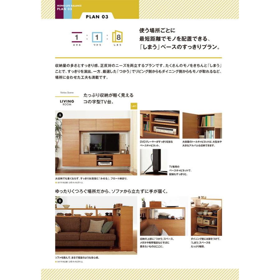 リクシル 壁面 システム収納 ヴィータス エントランス オーダー 可 LVB-A-BE03-PP BE03プランの画像