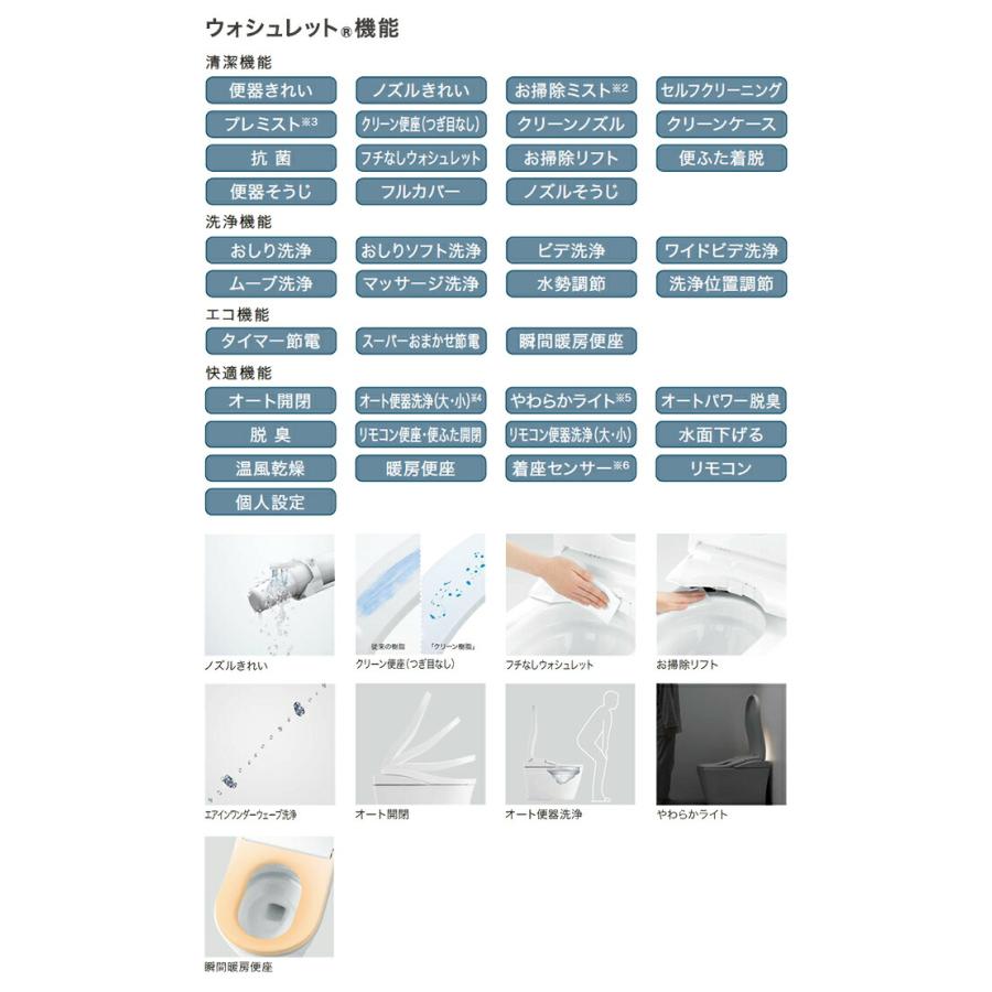 【送料無料】 TOTO ネオレスト AS1 床排水 200mm ウォシュレット一体型便器 スティックリモコン CES9710○●■ CS921B+TCF9710●｜jusetsuhills｜05