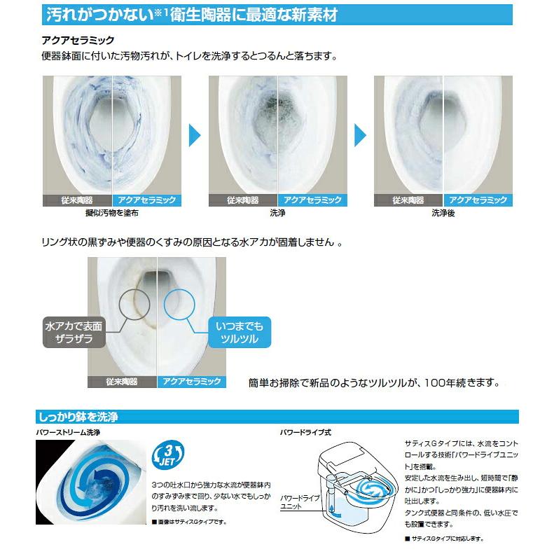 サティス タンクレスシャワートイレ リクシル Gタイプ G6グレード YBC